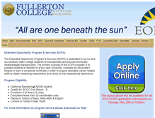 Tablet Screenshot of eops.fullcoll.edu