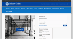 Desktop Screenshot of library.fullcoll.edu