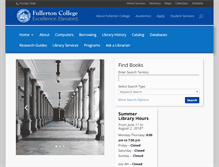 Tablet Screenshot of library.fullcoll.edu
