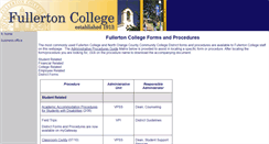 Desktop Screenshot of formsandprocedures.fullcoll.edu