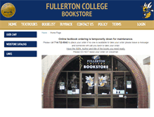 Tablet Screenshot of bookstore.fullcoll.edu