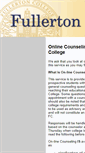 Mobile Screenshot of onlinecounseling.fullcoll.edu
