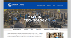 Desktop Screenshot of machine.fullcoll.edu