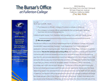 Tablet Screenshot of fcbursar.fullcoll.edu